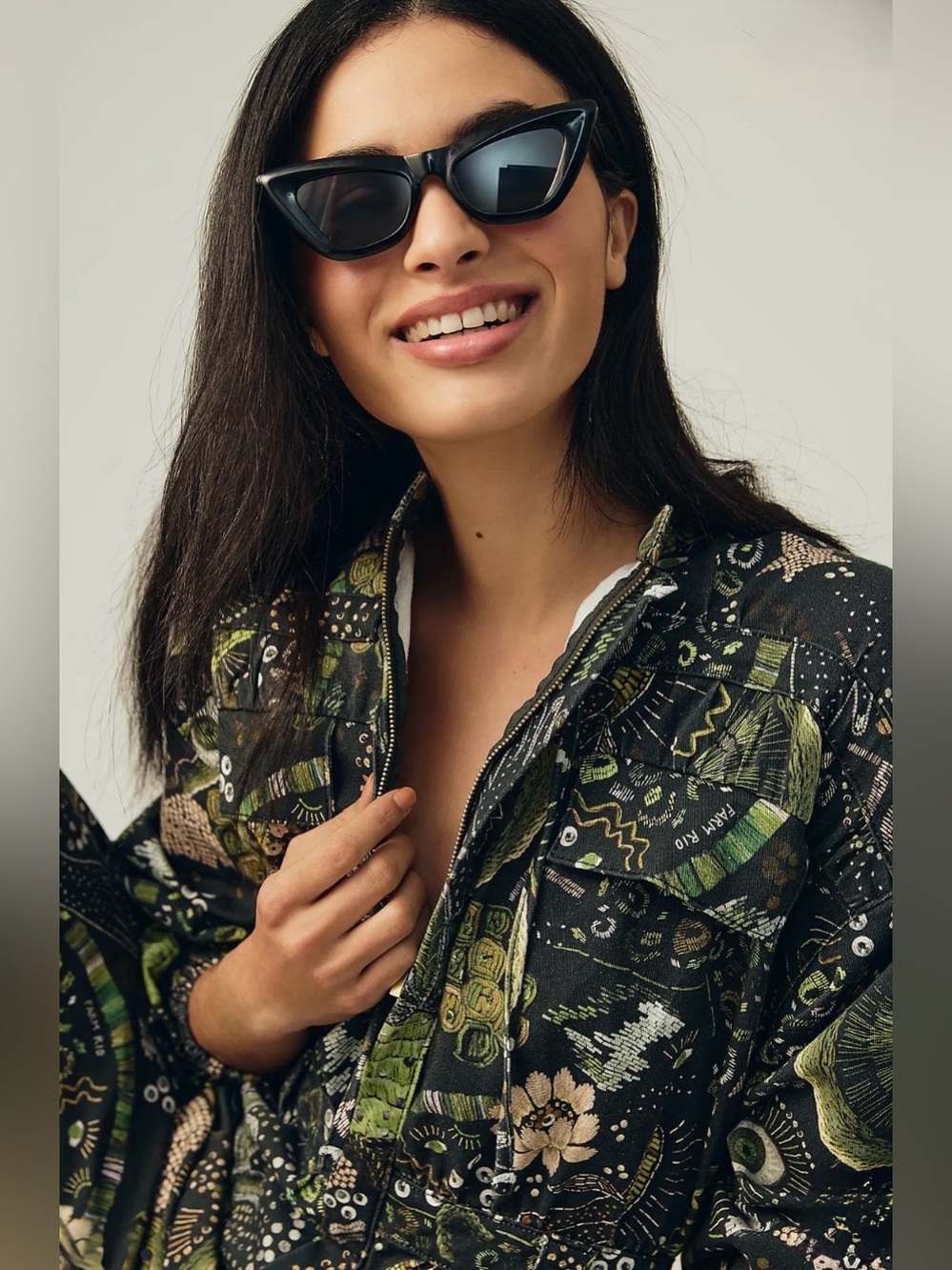 Farm Rio Canvas Jumpsuit - Picture 5 of 11